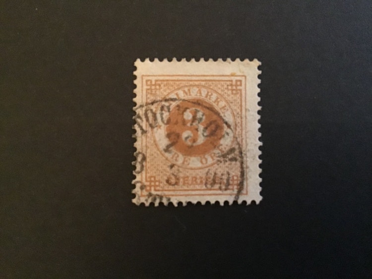 RINGTYP T 13 facit nr 28 stämplat märke