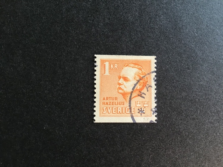 ARTHUR HAZELIUS STÄMPLAT MÄRKE