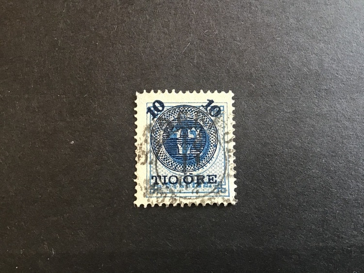 Provisorier påtryck på Ringtyp facit nr 50 stämplat märke