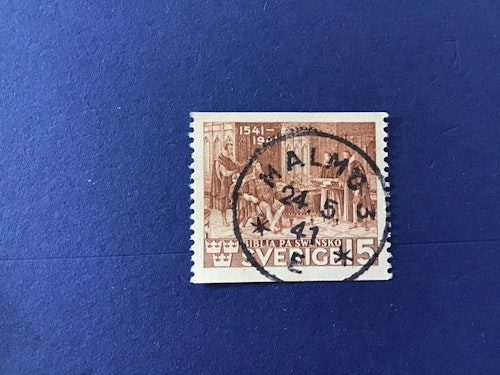 BIBELN 1941 facit nr 328 A Praktstämplat  MALMÖ 3