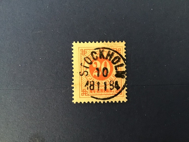 FACIT NR 33 LYXSTÄMPLAT STOCKHOLM