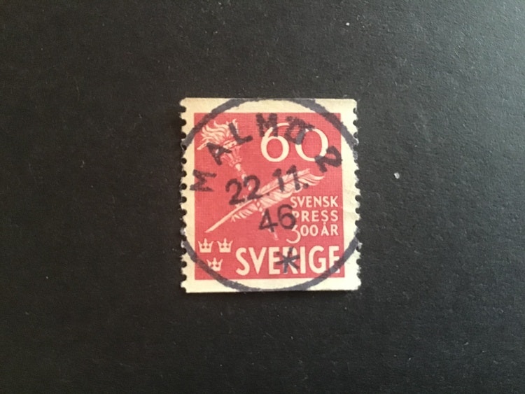 SVENSK PRESS facit nr 360 LYXST MALMÖ 2