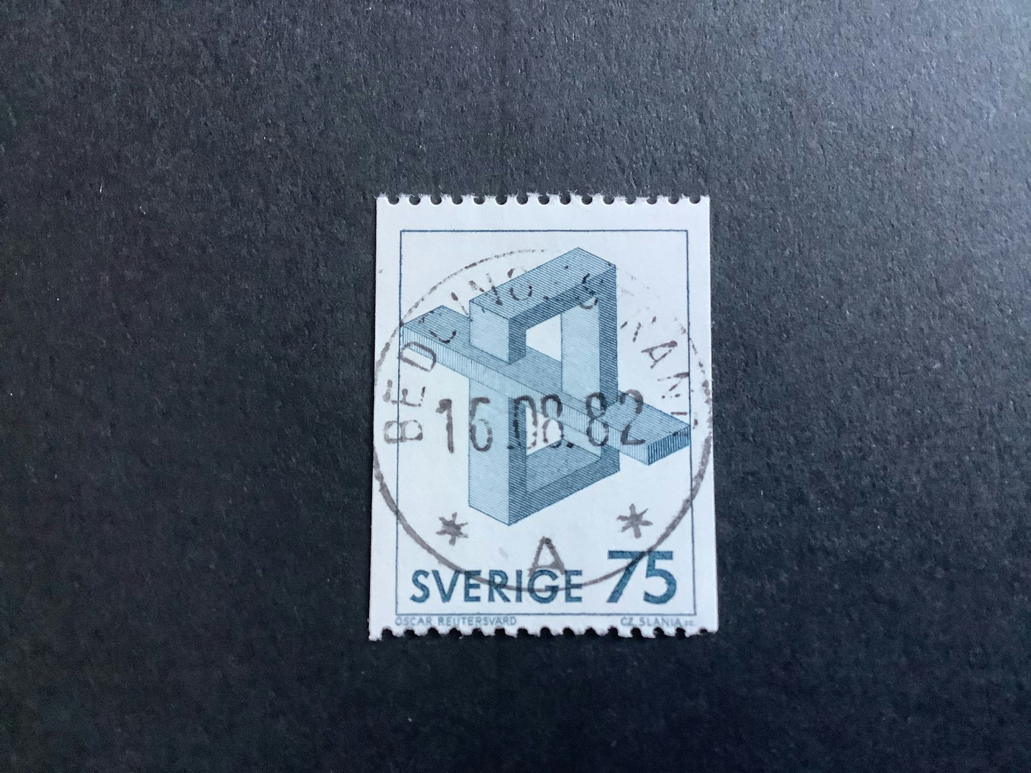 OMÖJLIGA FIGURER facit nr 1201 LYXST BEDDINGESTRAND
