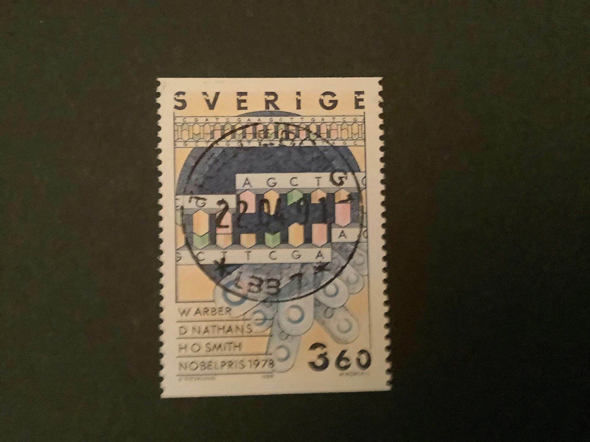 NOBELPRISTAGARE1989 facit nr 1591 LYXST TRELLEBORG 1