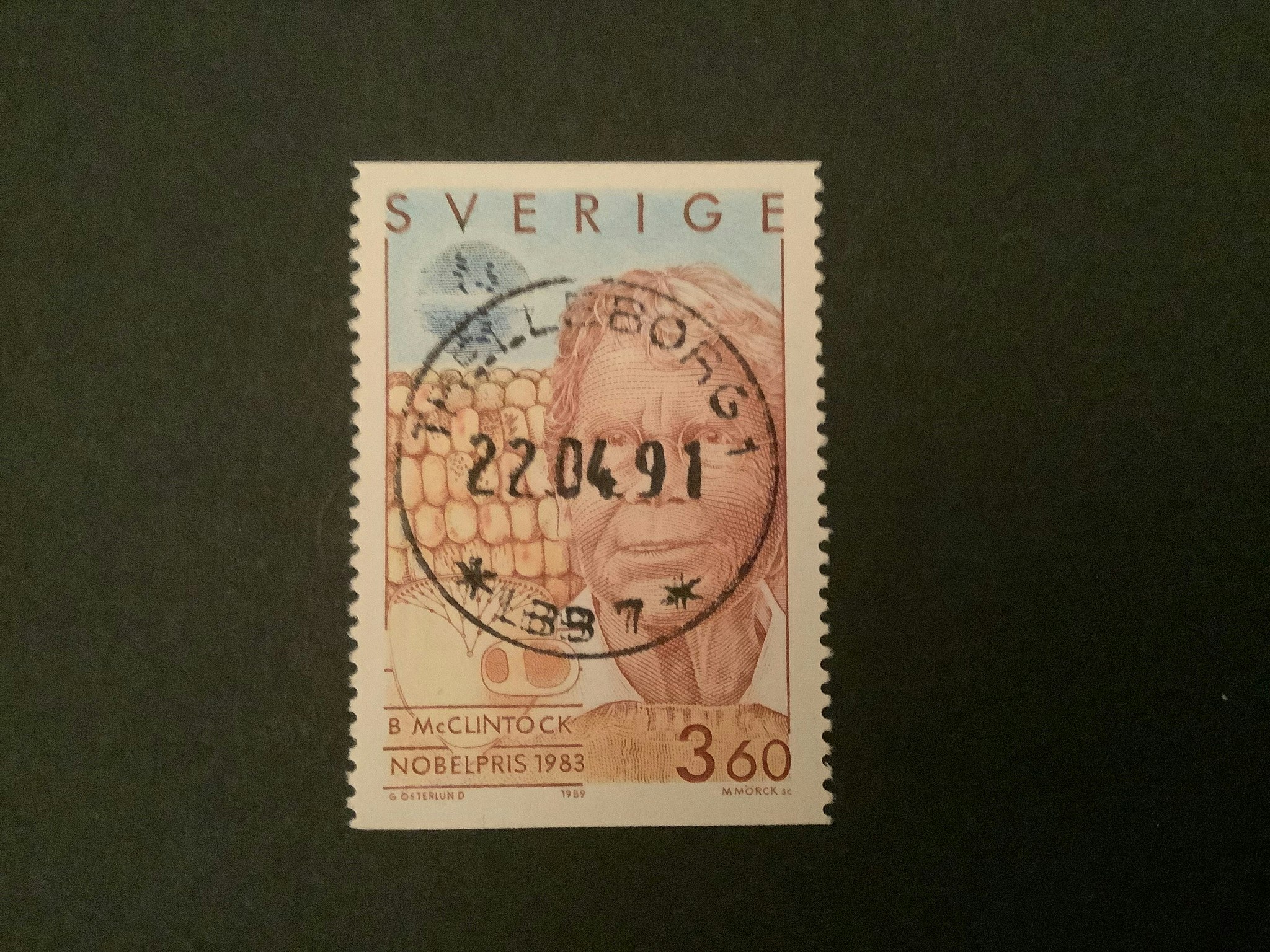 NOBELPRISTAGARE1989 facit nr 1592 LYXST TRELLEBORG 1