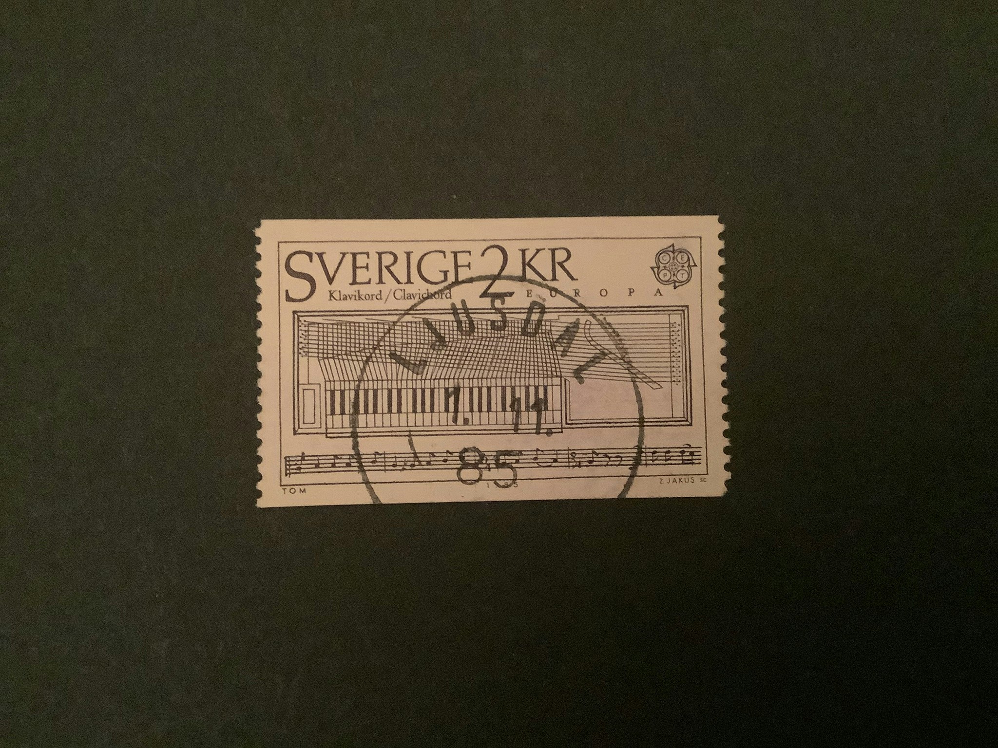 EUROPA XIV 1985 facit nr 1345 PRAKTST LJUSDAL