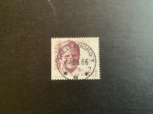 OLOF PALME 1986 facit nr 1401 LYXST TRELLEBORG 1
