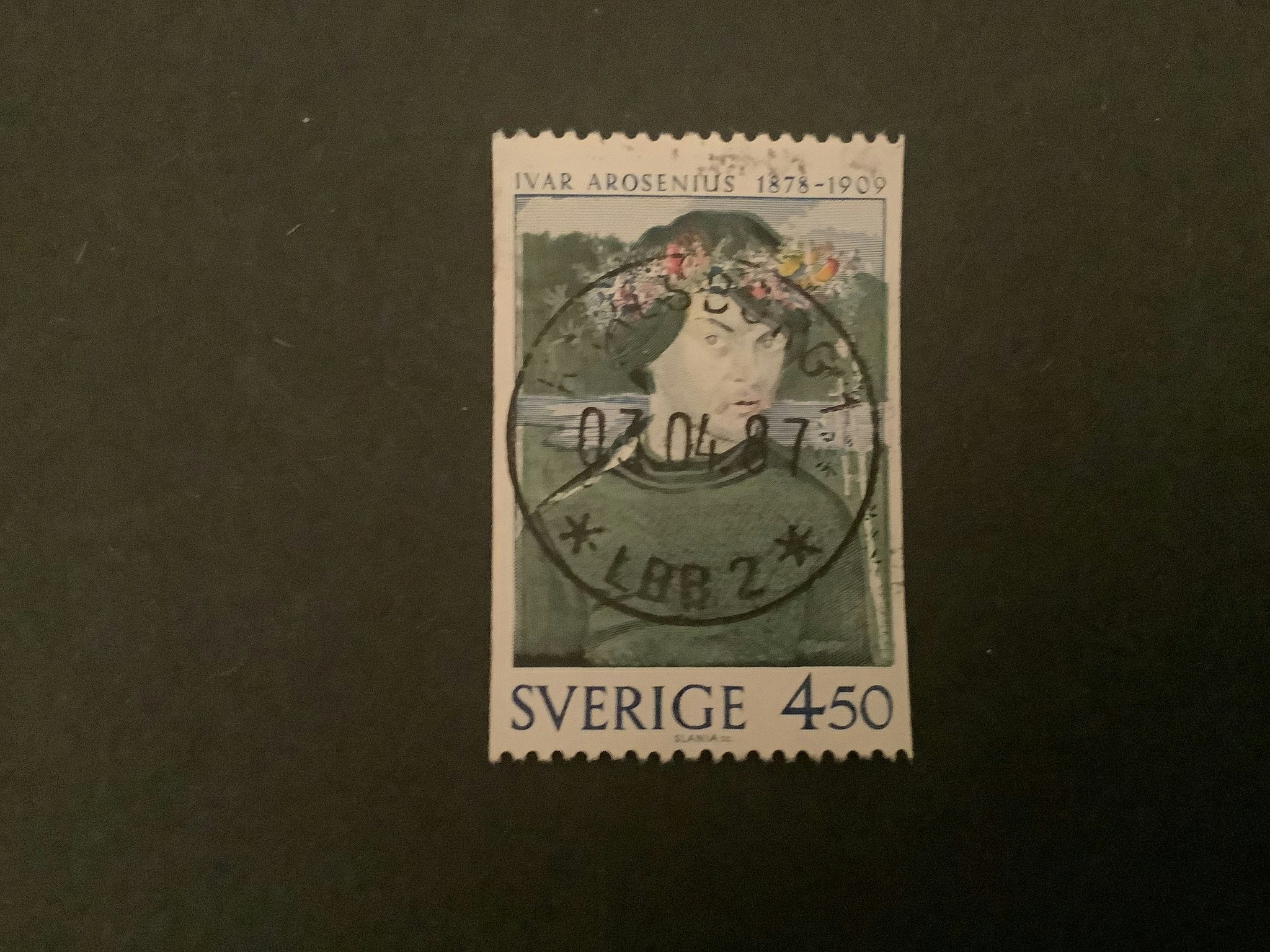 TRE SVENSKA KONSTNÄRER facit nr 1053 LYXST KARLSBORG 1