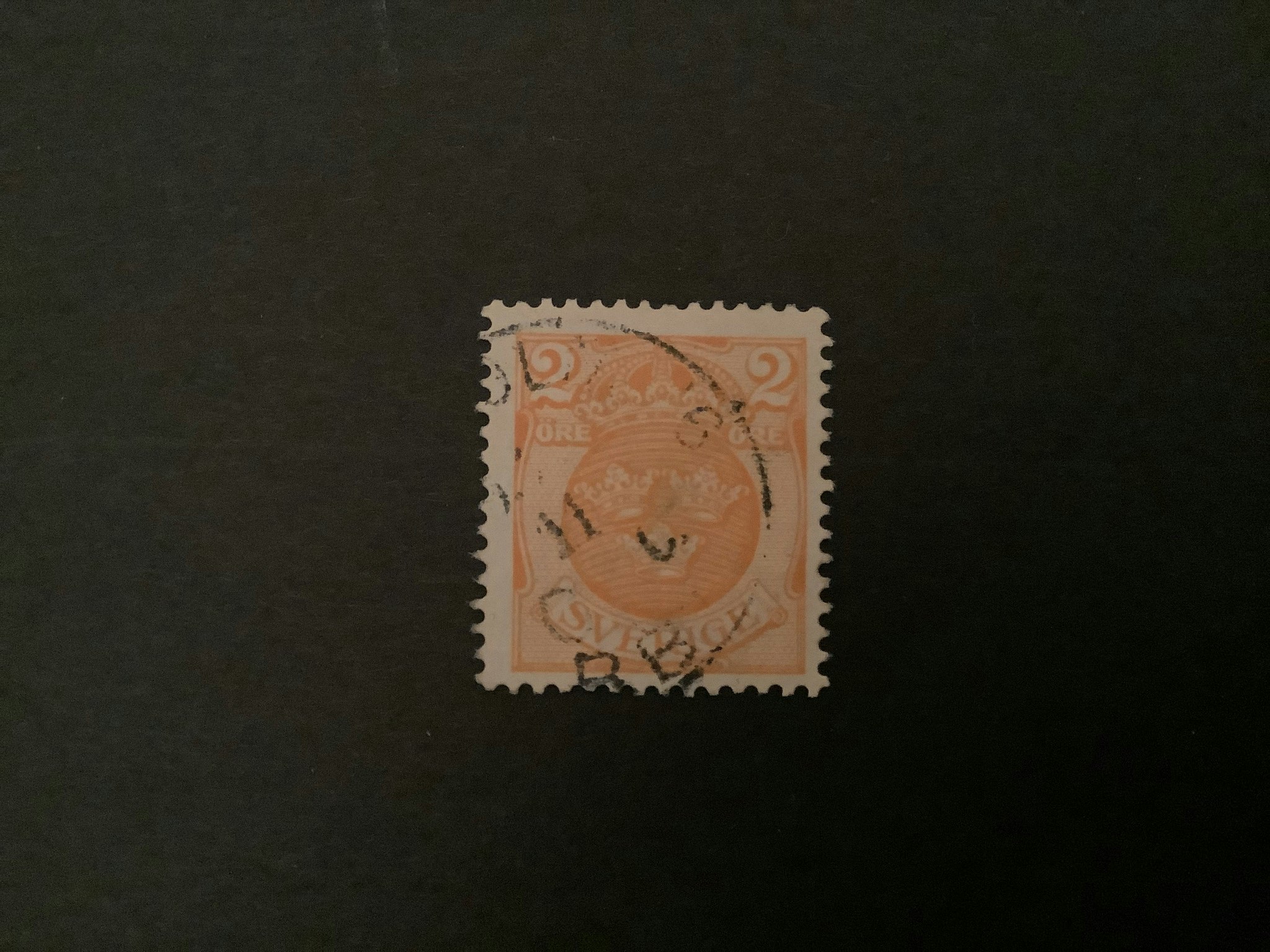 Lilla riksvapnet vm krona facit nr 69 stämplat märke
