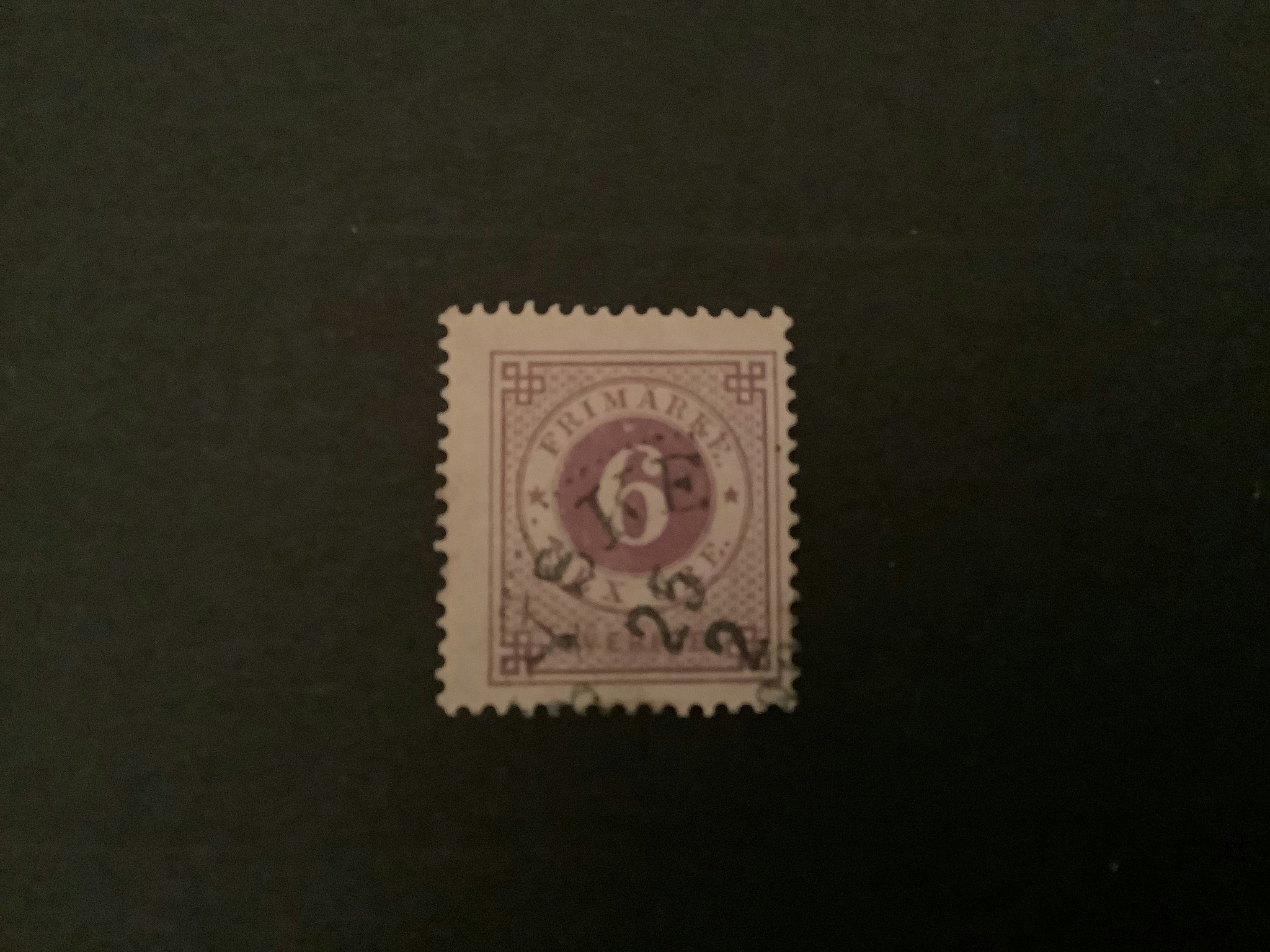RINGTYP T 13 facit nr 31 stämplat märke
