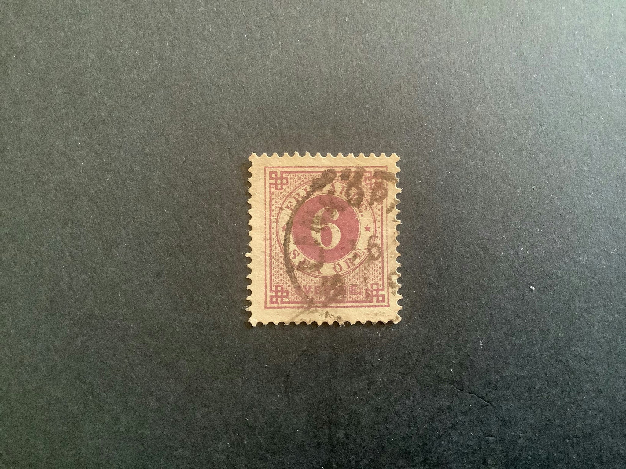 RINGTYP PH facit nr 44 stämplat märke