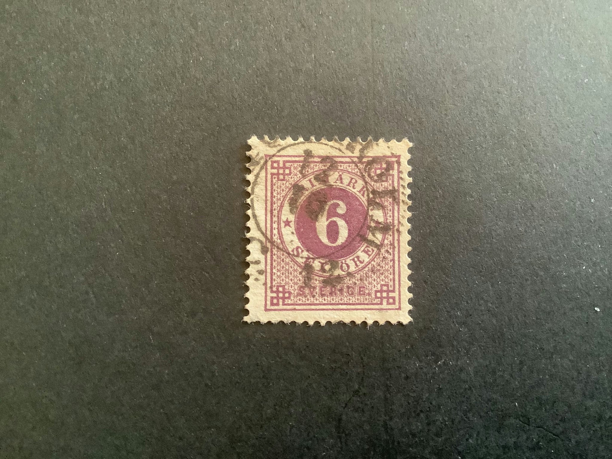 Ringtyp PH facit nr 44 stämplat märke