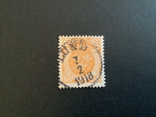 LILLA RIKSVAPNET facit nr 72 praktstämplat LUND