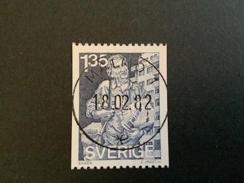 TIDNINGSDISTRUBITÖR 1982 facit nr 1202 LYXST MALMÖ 1
