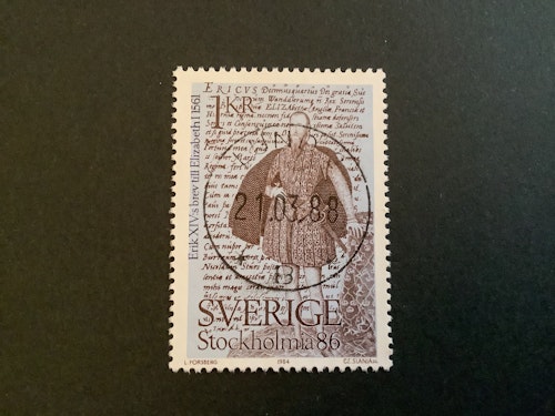 STOCKHOLMIA 86 II facit nr 1305 lyxstämplat LUND