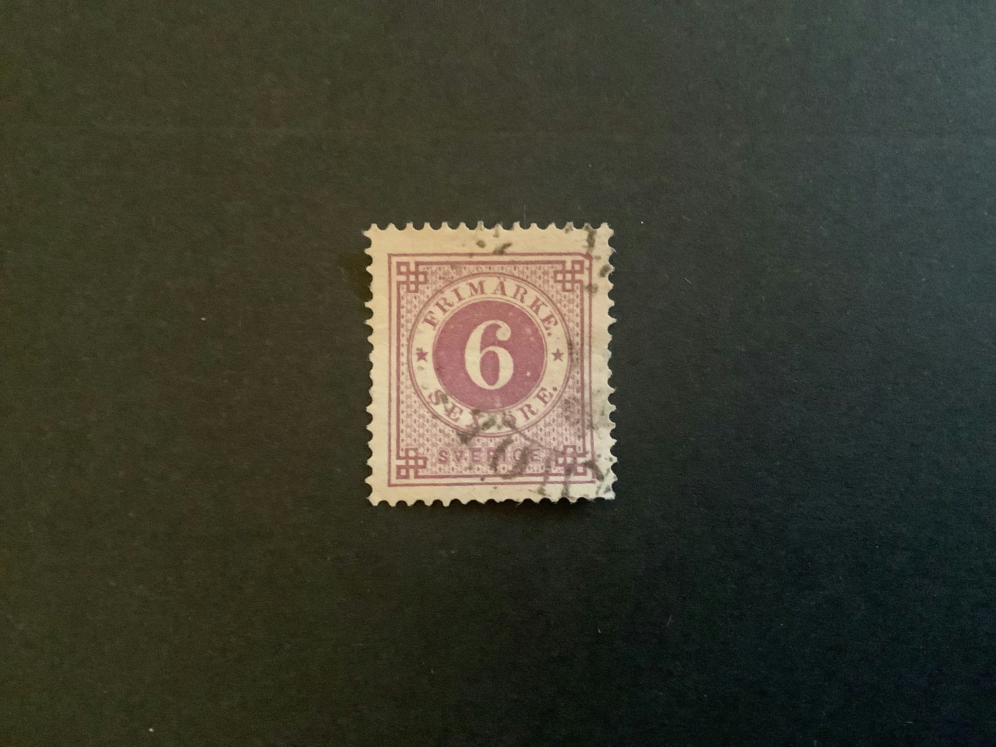 RINGTYP PH facit nr 44 stämplat märke