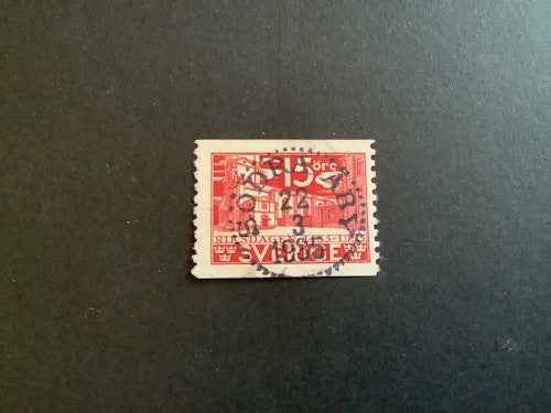 RIKSDAGEN facit nr 242 A LYXSTÄMPLAT SÖDRA ÅBY