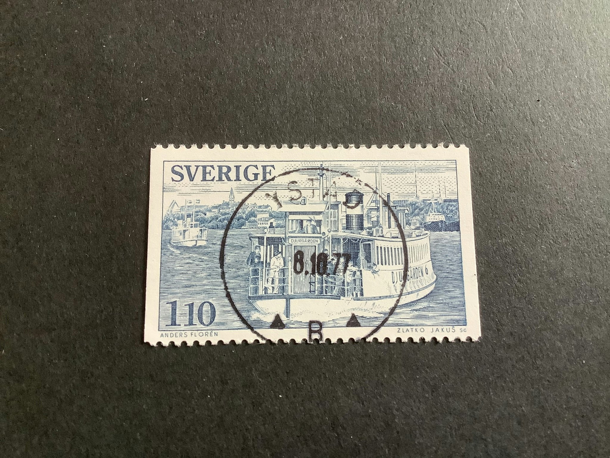 Lokaltrafiken 1977 facit nr 1018 lyxstämplat Ystad