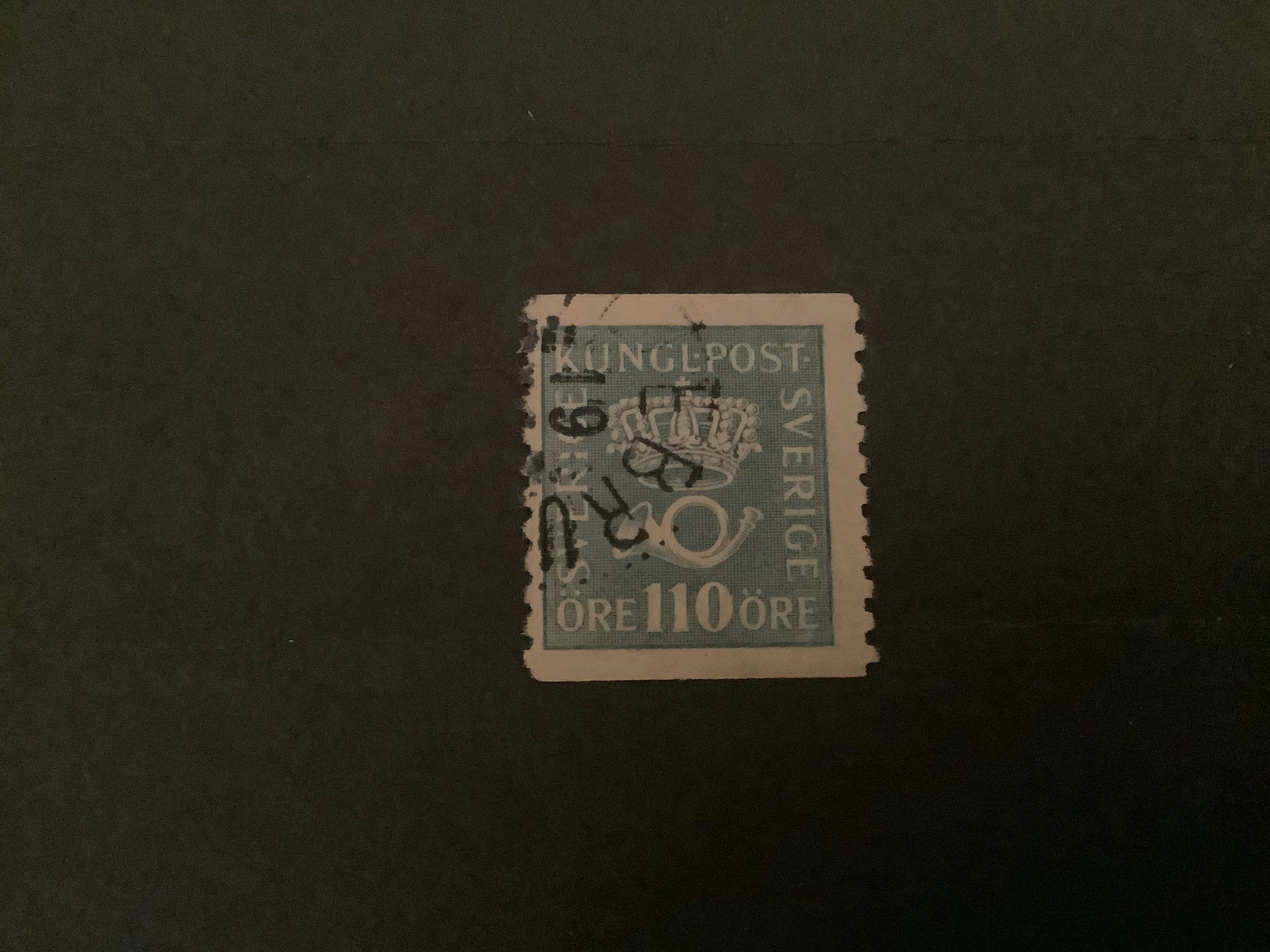 Postemblem stämplat märke facit nr 169 cxz