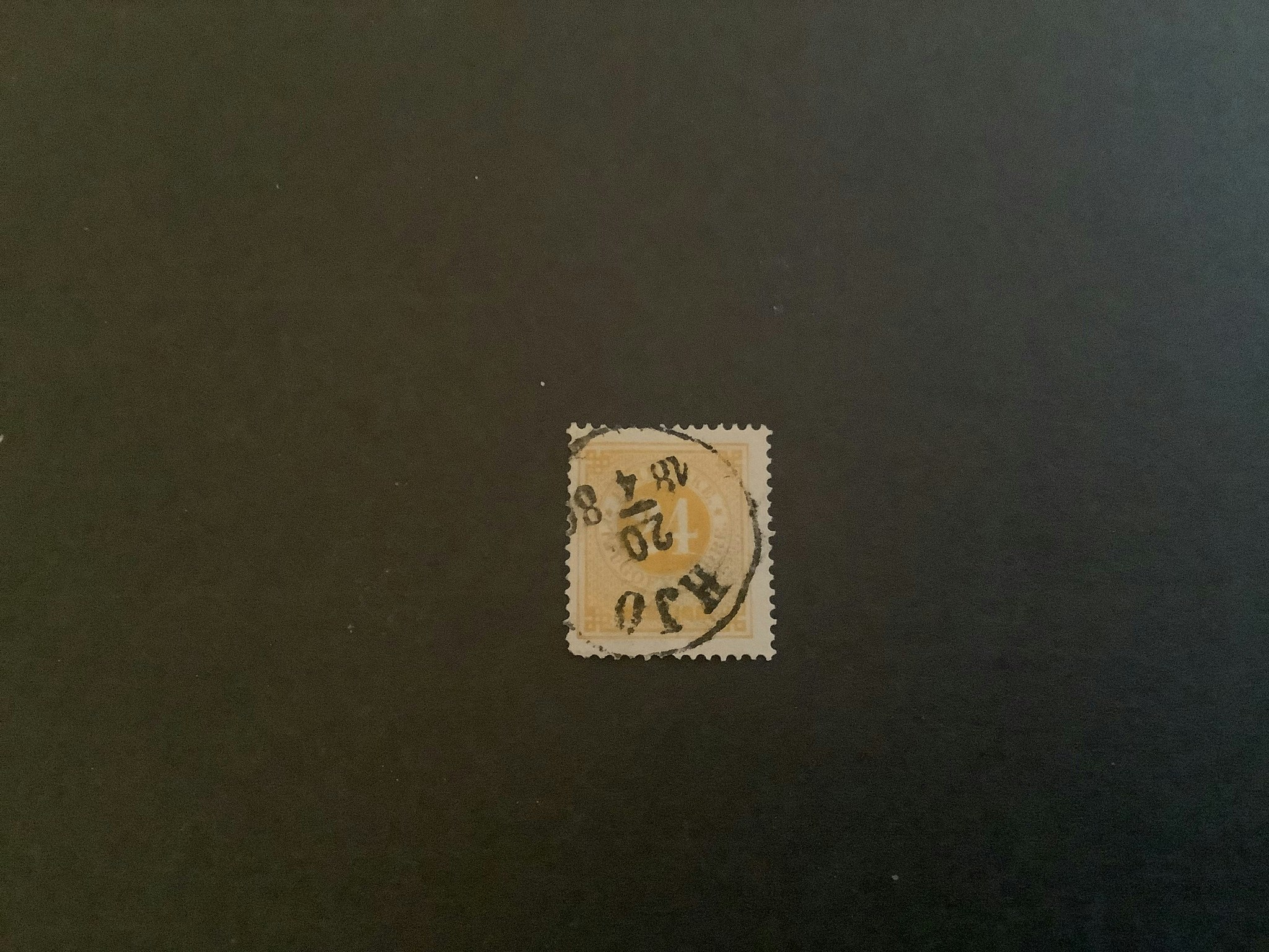 Ringtyp T 13 facit nr 34 stämplat märke