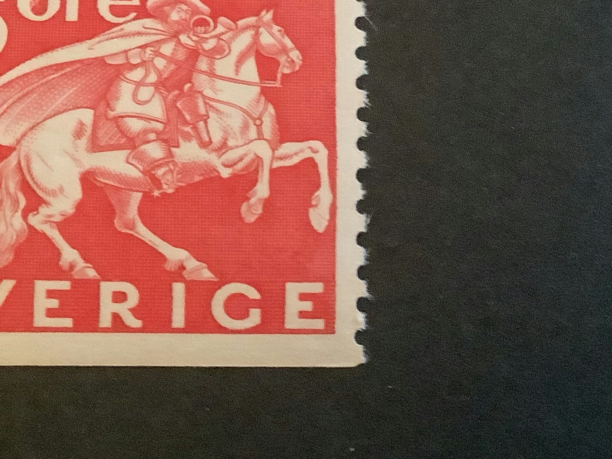 Postverket facit nr 248 A postfriskt med vit framhov