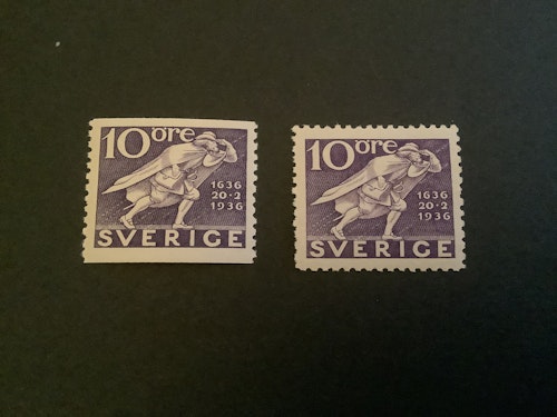 Postverket facit nr 247 A och 247 C postfriska märken