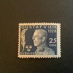 Gustaf V 70 år facit nr 230 postfriskt märke