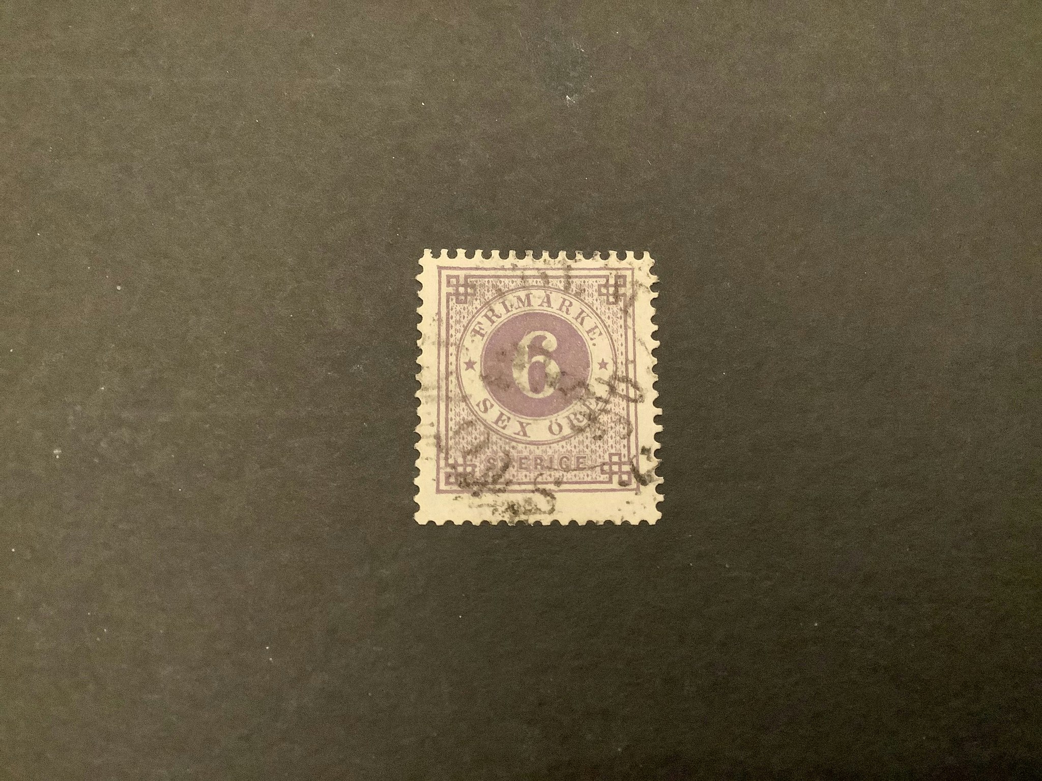 Ringtyp PH facit nr 44 stämplat märke