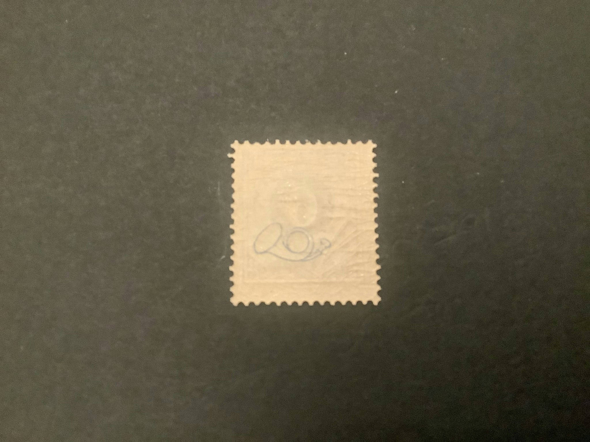 Ringtyp PH facit nr 44 postfriskt märke med en vit fläck i ring