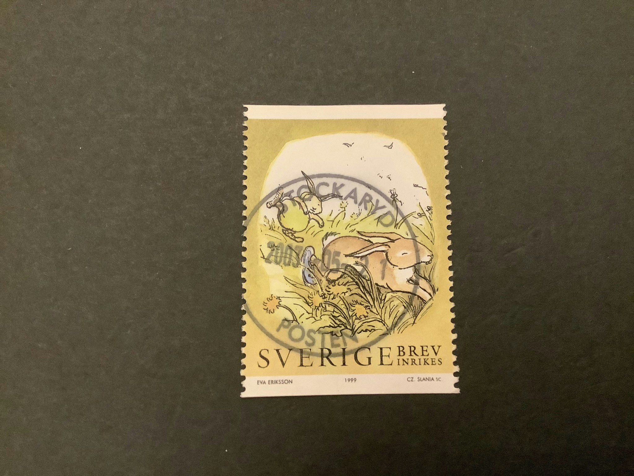 Kaniner 1999 facit nr 2112 lyxstämplat STOCKARYD