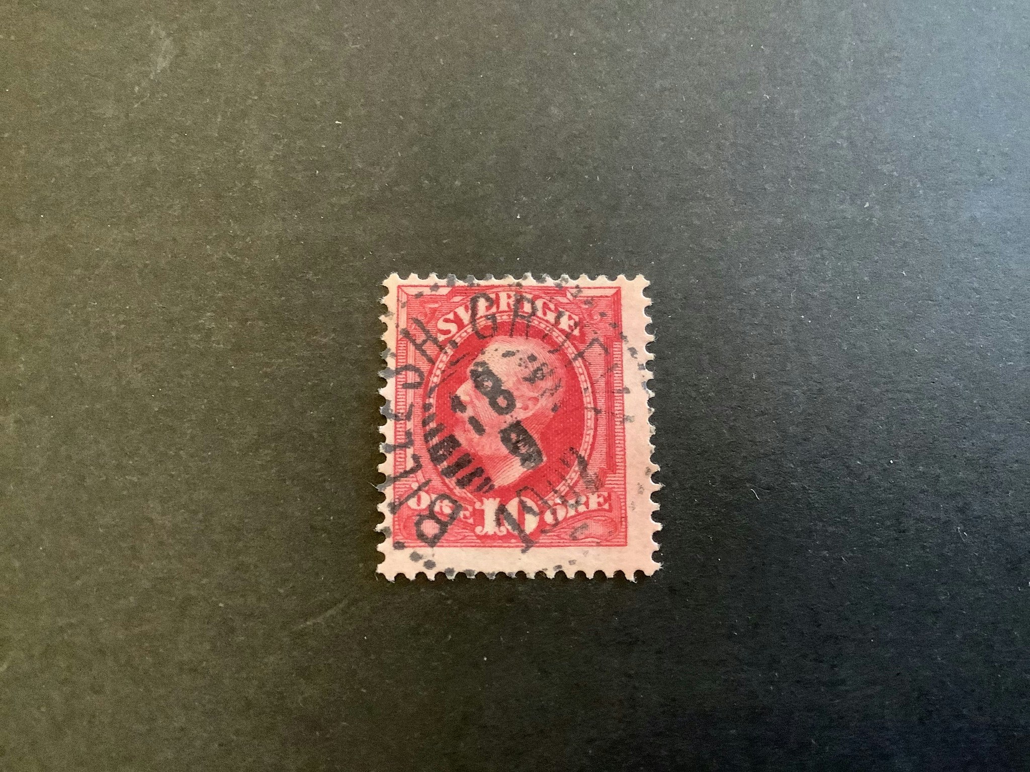 Fnr 54 praktstämplat BILLESH. GRUFVA