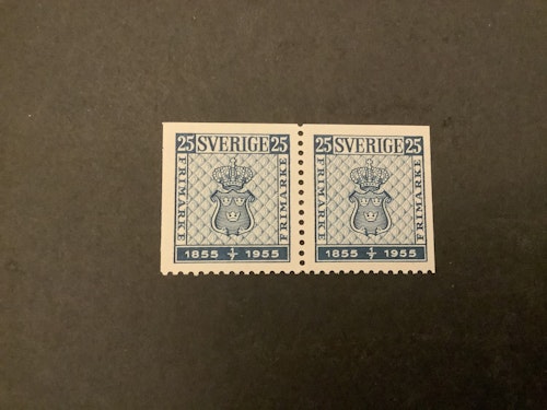 Svenska frimärket 100 år facit nr 467 DD 1 postfriskt par