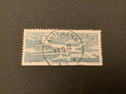 Postflyg facit nr 781 B2 praktstämplat KLINTEHAMN