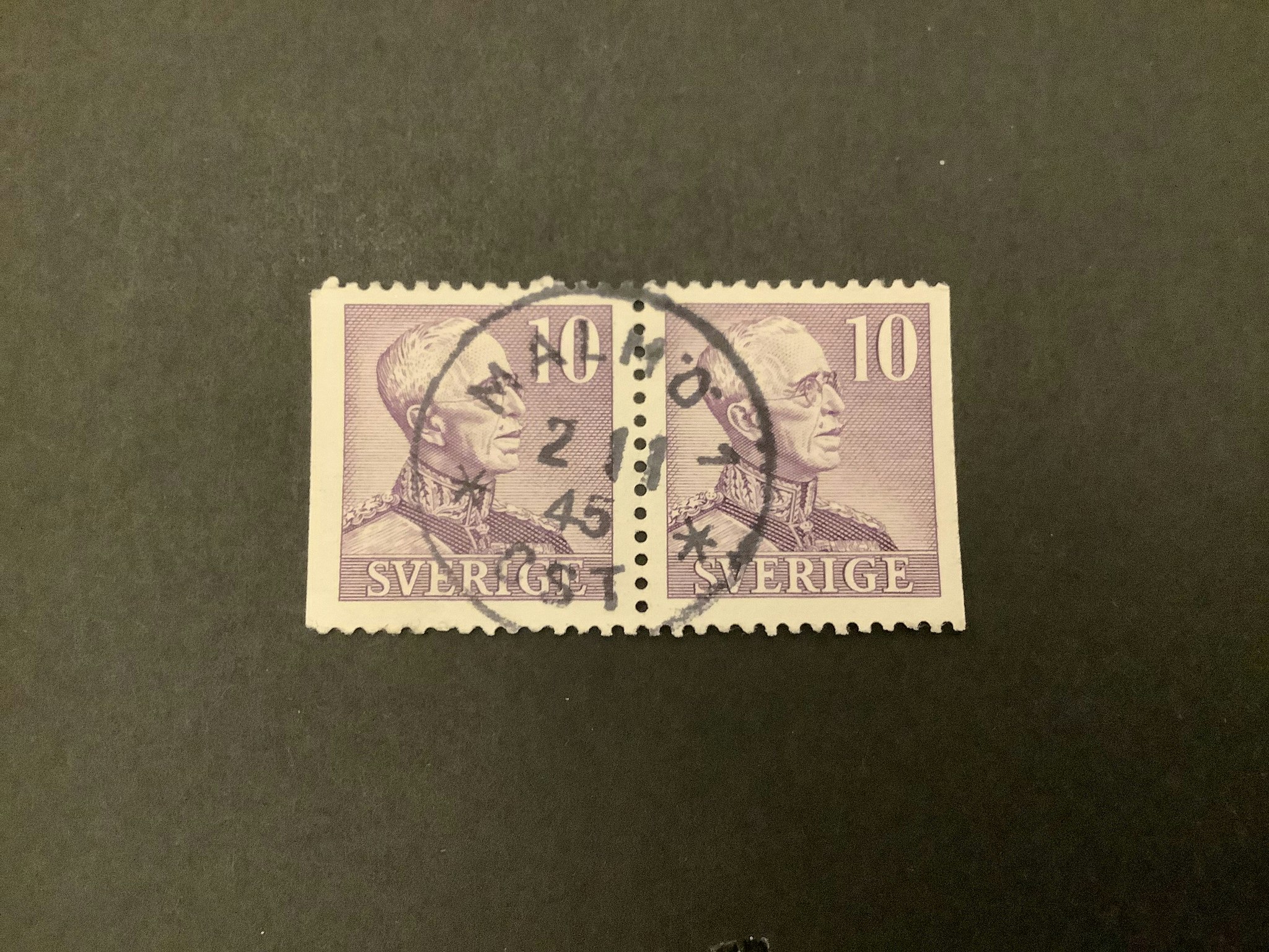 Fnr 273 BB praktstämplat par MALMÖ 1