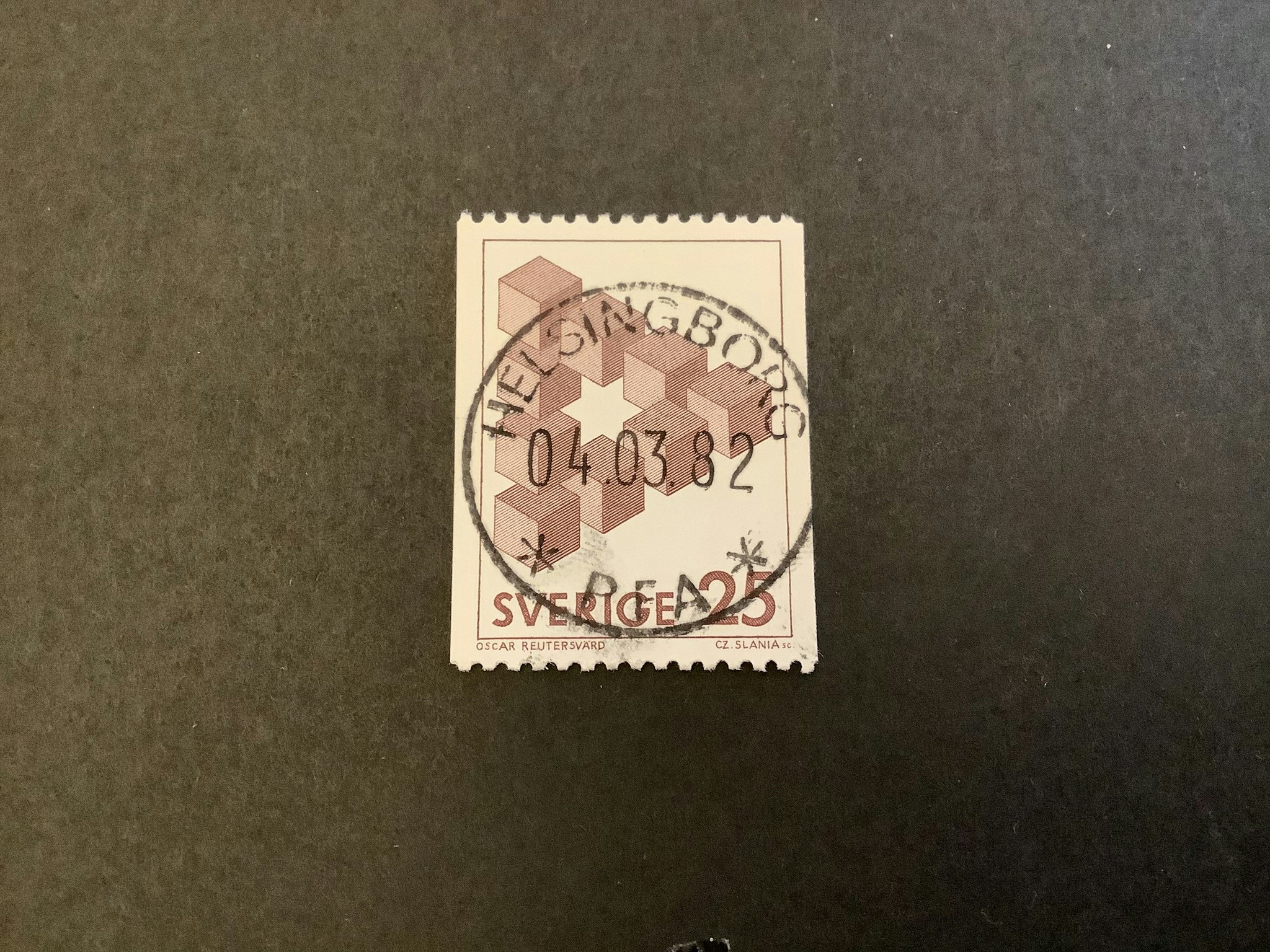 Omöjliga figurer facit nr 1199 lyxstämplat HELSINGBORG