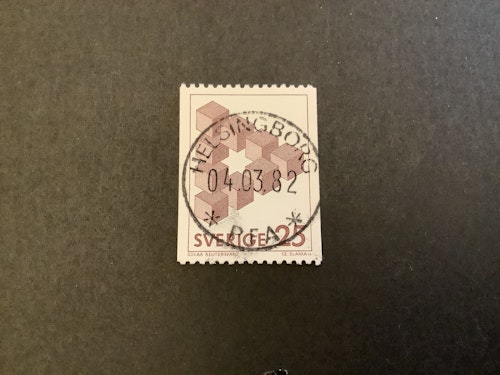 Omöjliga figurer facit nr 1199 lyxstämplat HELSINGBORG