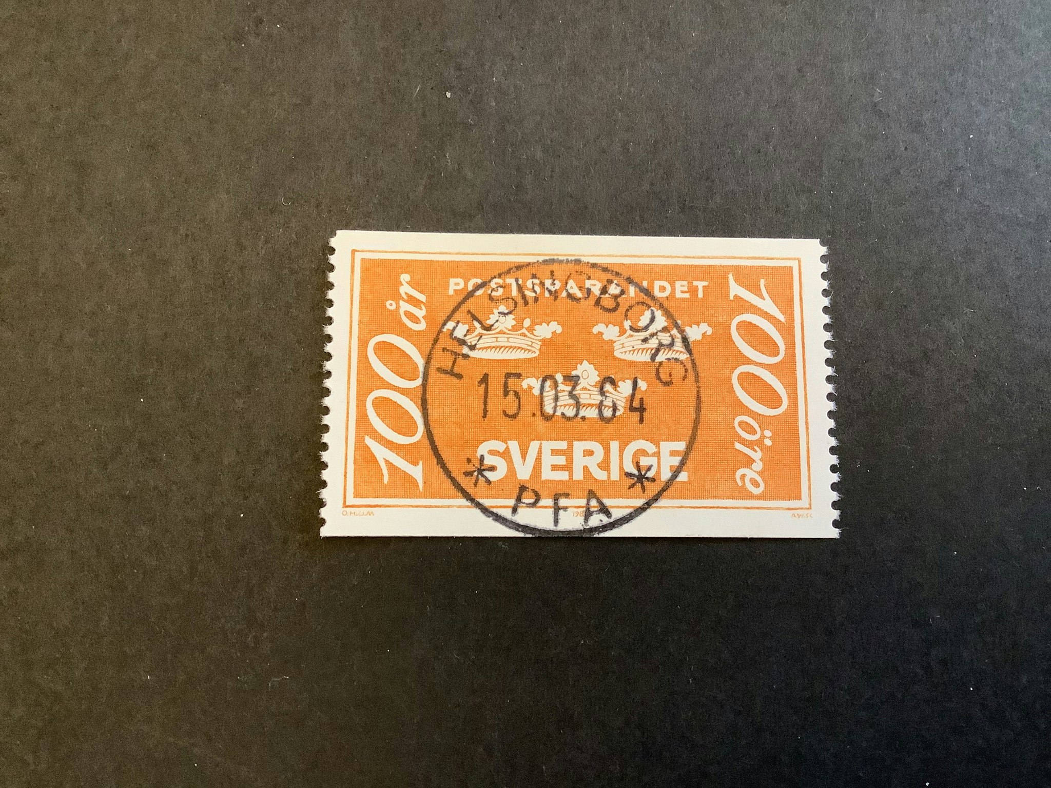 Postsparandet facit nr 1284 lyxstämplat HELSINGBORG