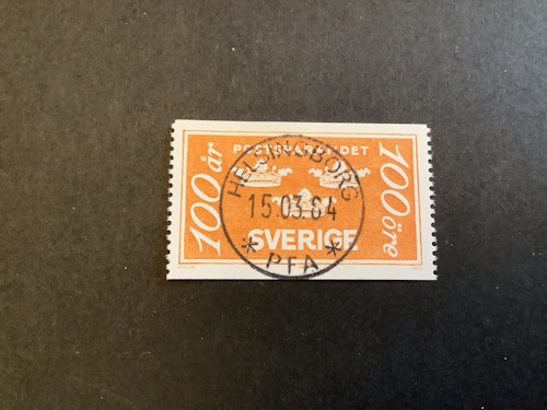 Postsparandet facit nr 1284 lyxstämplat HELSINGBORG
