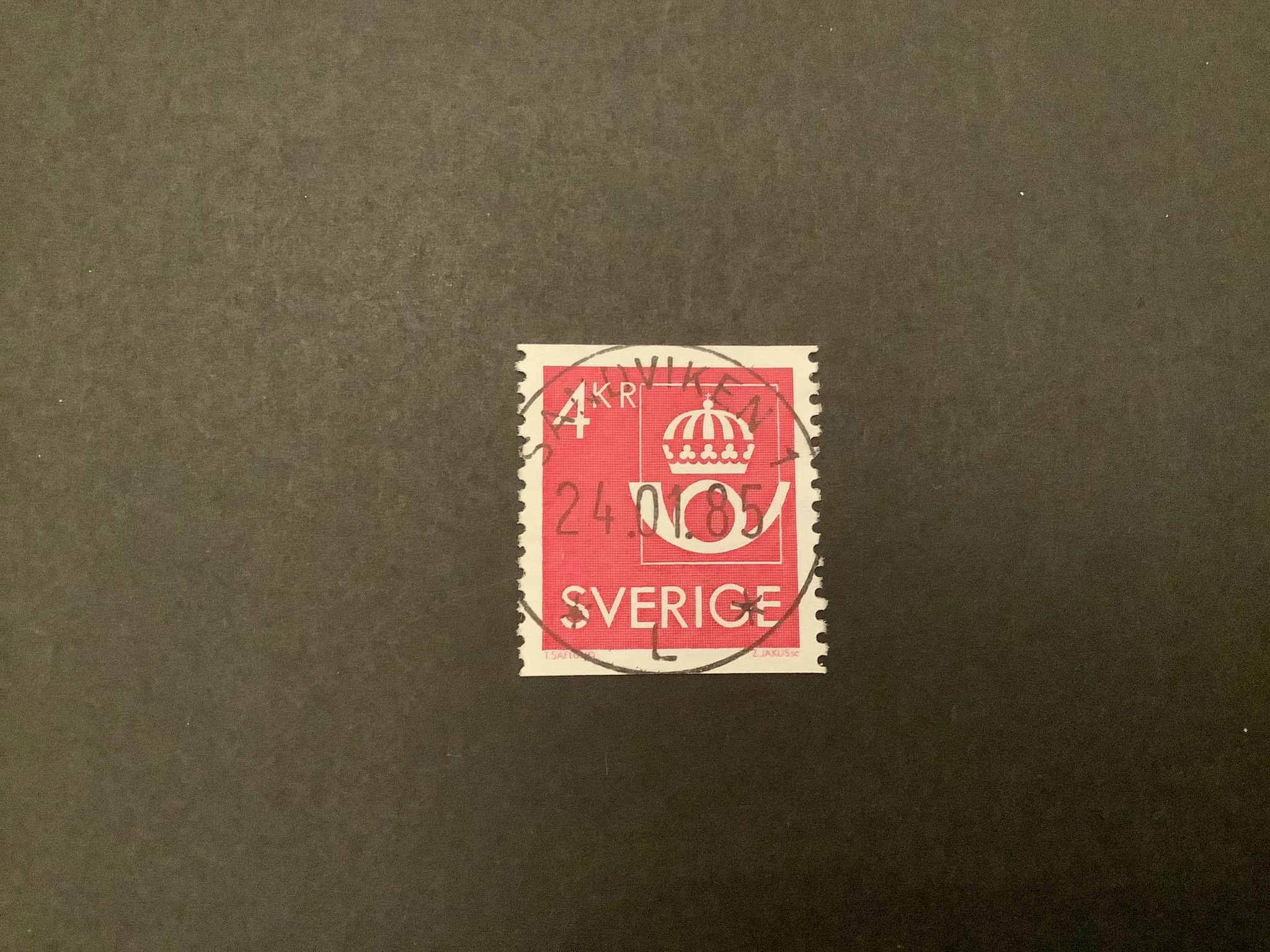 Postens emblem facit nr 1335 lyxstämplat SANDVIKEN 1