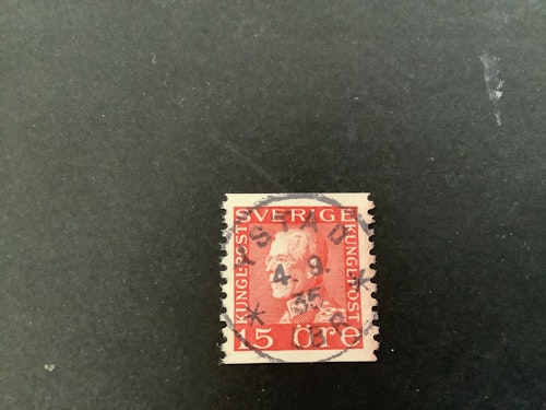 Gustaf V profil vänster facit nr 177 A praktstämplat YSTAD*LBR*