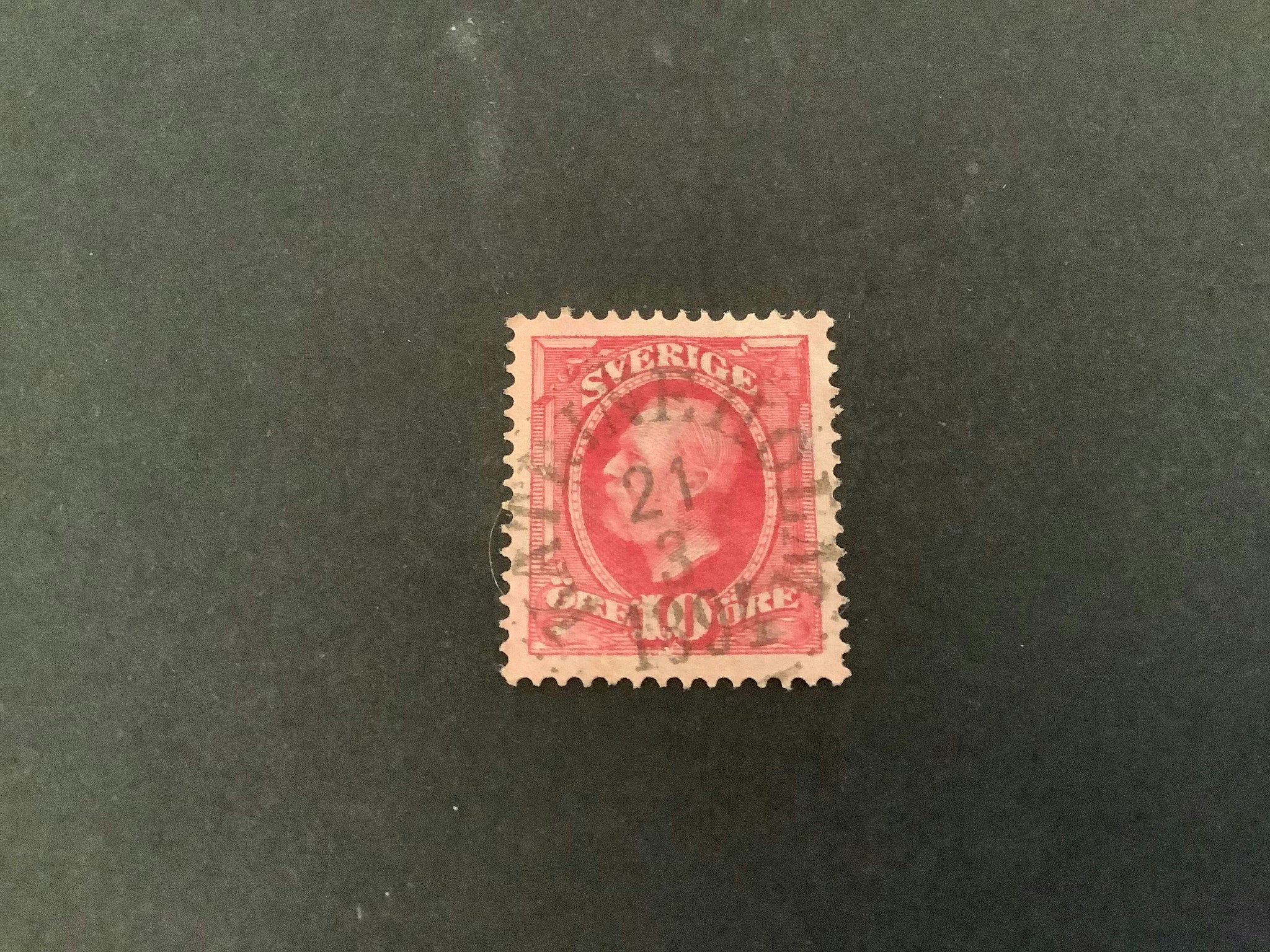 Oscar II facit nr 54 koppartryck lyxstämplat KATRINEHOLM