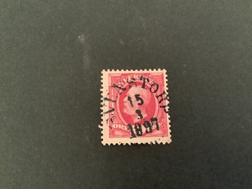 Oscar II koppartryck facit nr 54 praktstämplat SVENSTORP