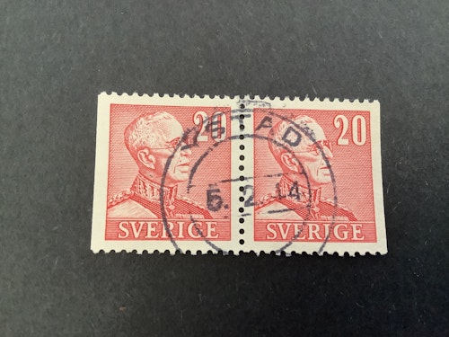 Gustaf V profil höger facit nr 276 BB praktstämplat par YSTAD