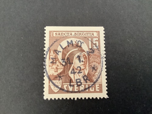 Sancta Birgitta facit nr 335 B1 praktstämplat MALMÖ 2 *LBR*