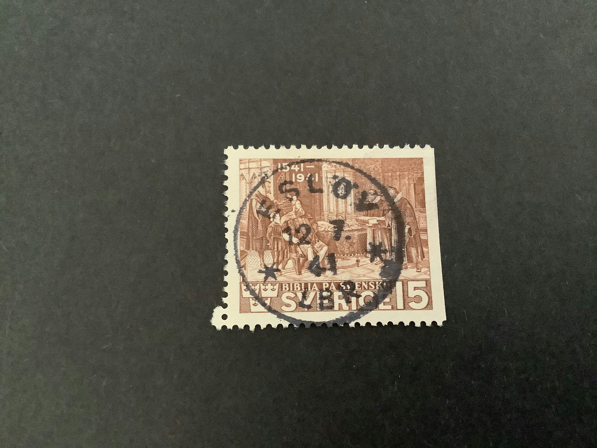 Bibeln facit nr 335 B2 praktstämplat ESLÖV*LBR*
