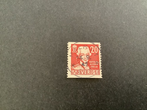 Nationalmuseum facit nr 338 A lyxstämplat MALMÖ 1