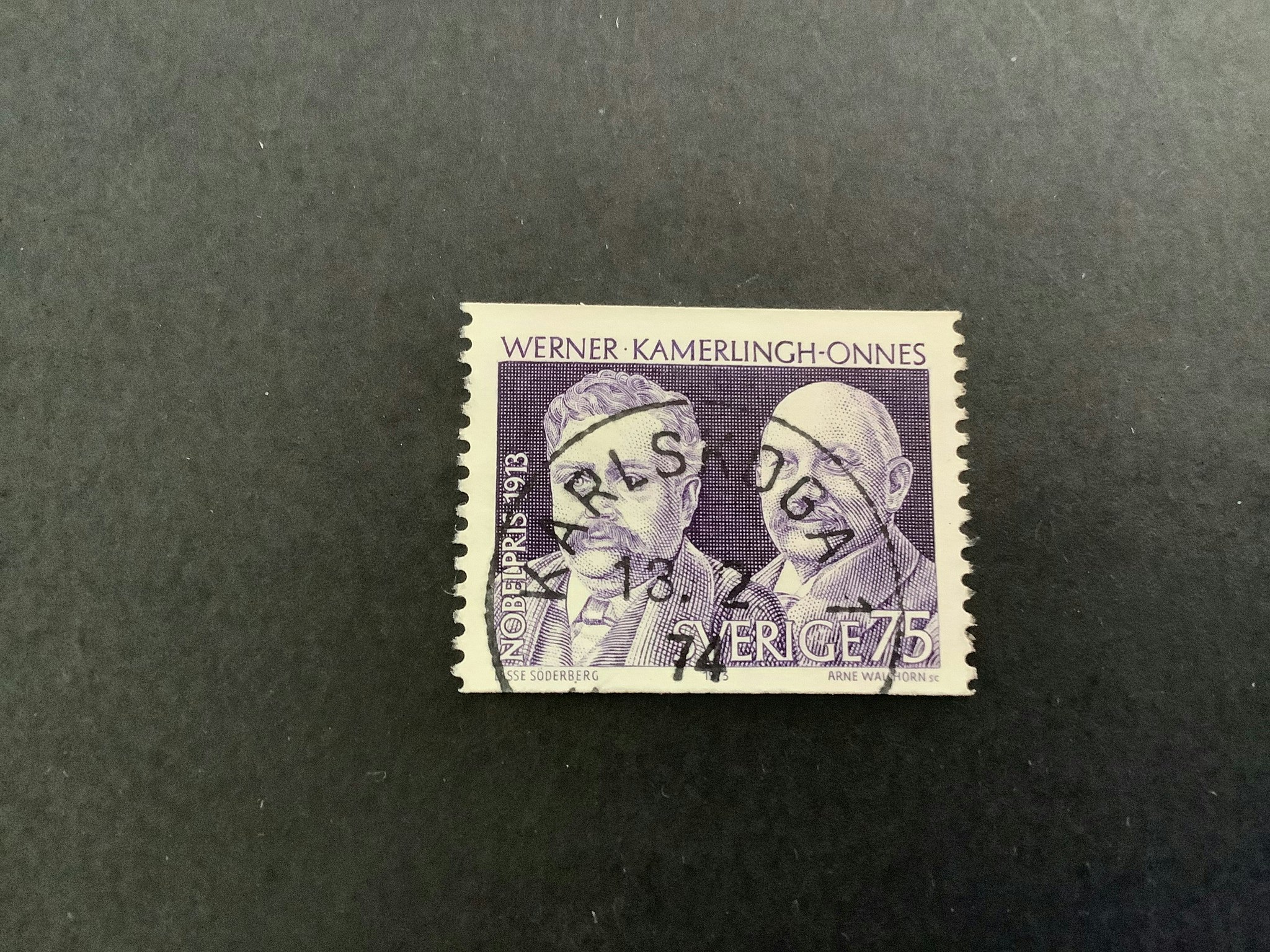 Nobelpris 1913 facit nr 850 praktstämplat KARLSKOGA 1