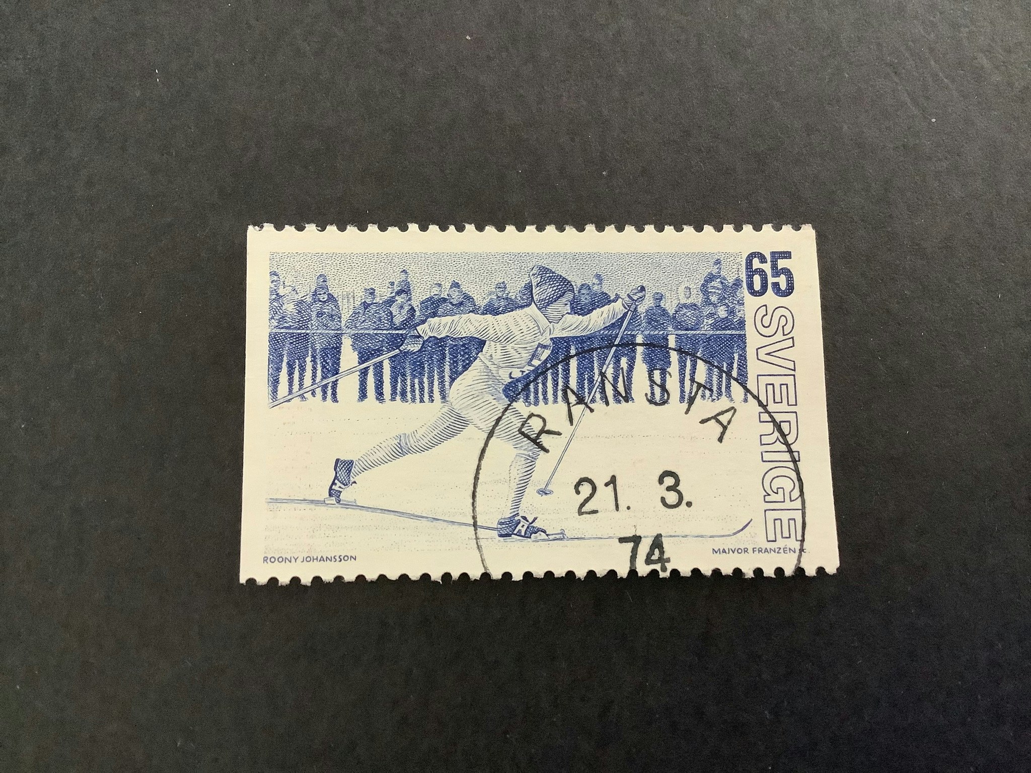 VM på skidor facit nr 857 praktstämplat RANSTA