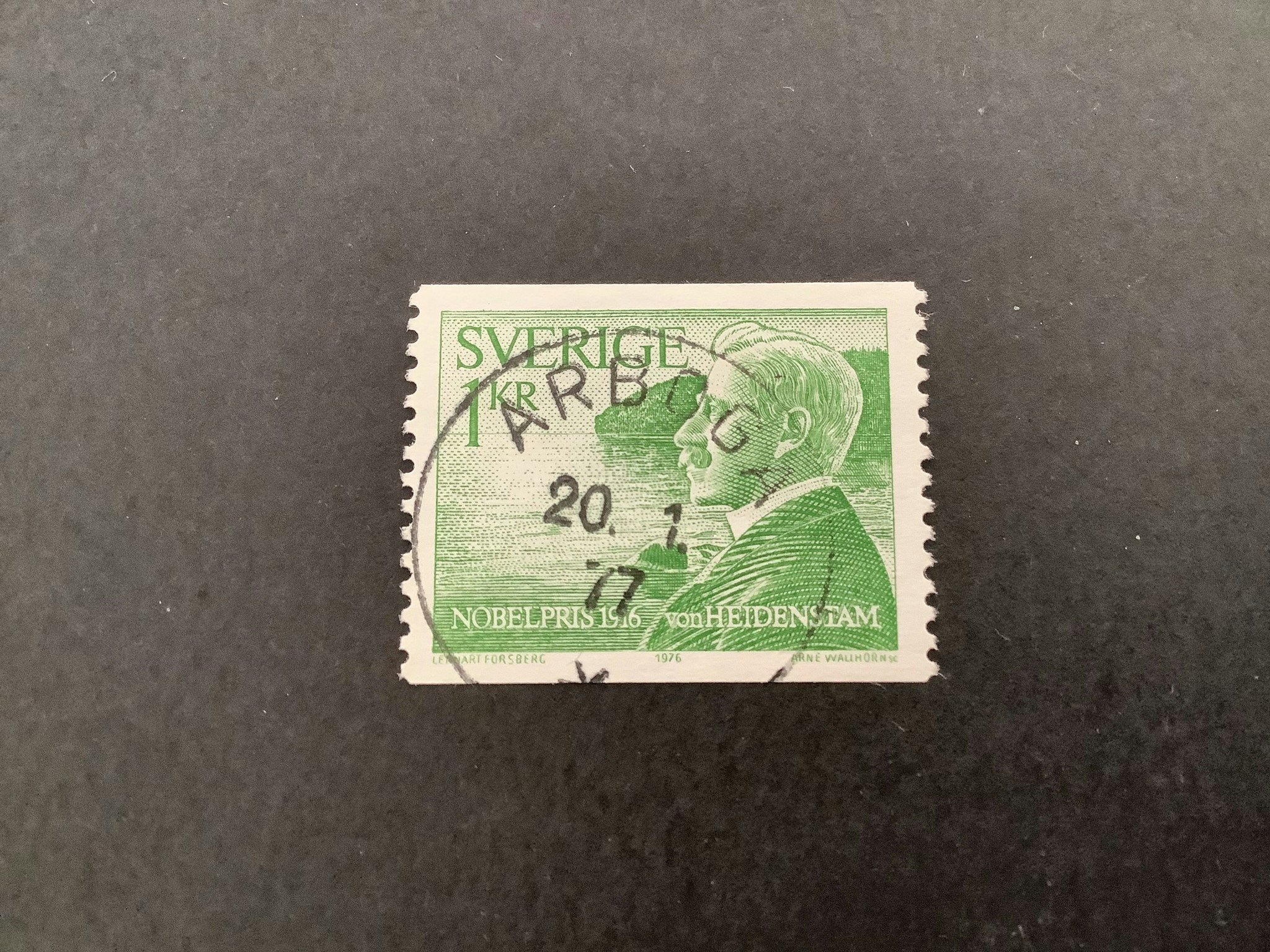 Nobelpris 1916 facit nr 987 praktstämplat ARBOGA