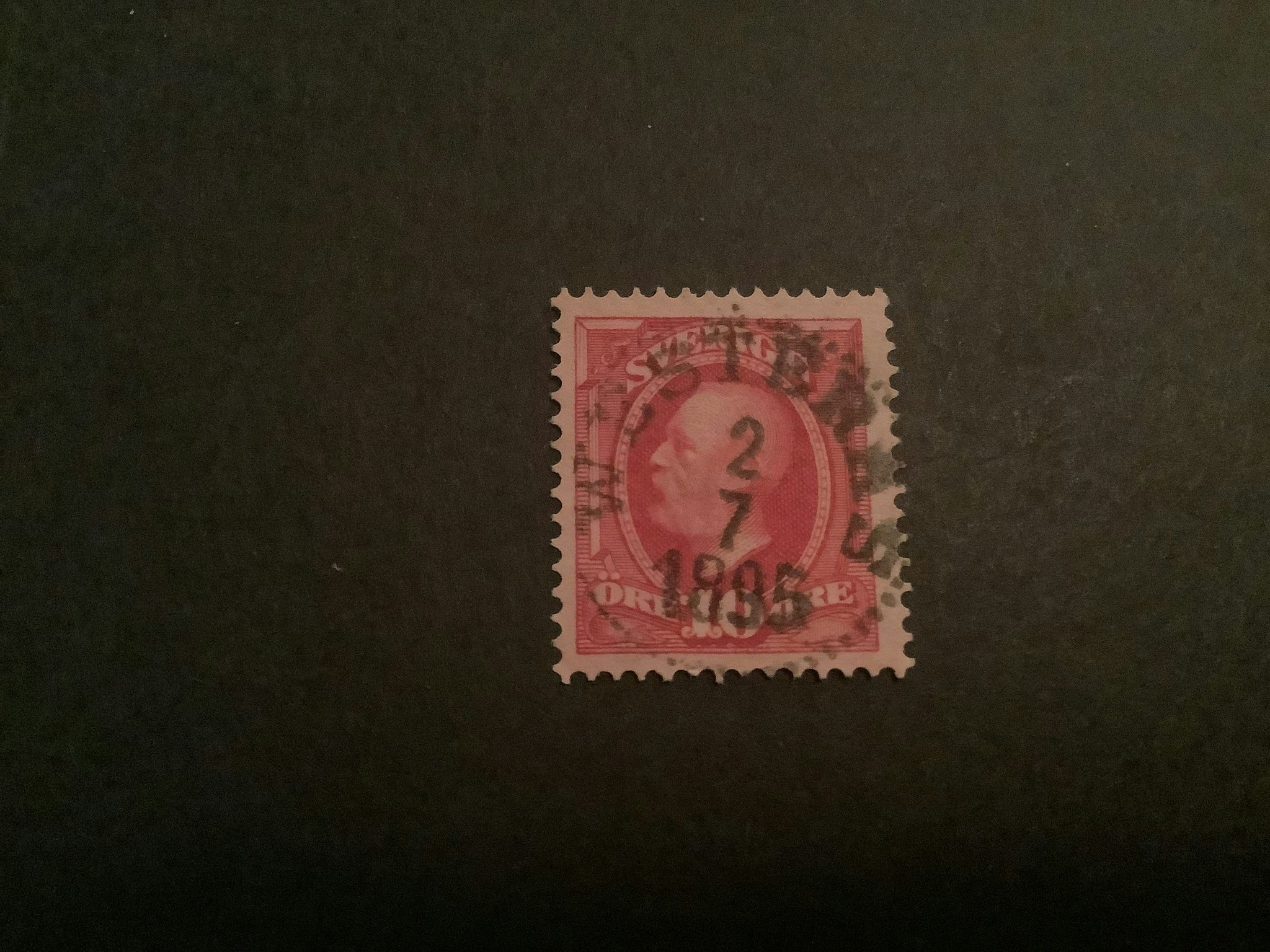 Oscar II facit nr 54 lyxstämplat WESTERÅS